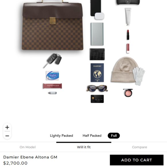 Louis Vuitton Damier Ebene Altona GM - Picture 7 of 8